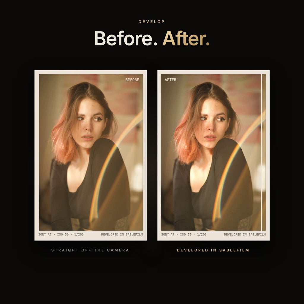 Sablefilm before and after compare slider
