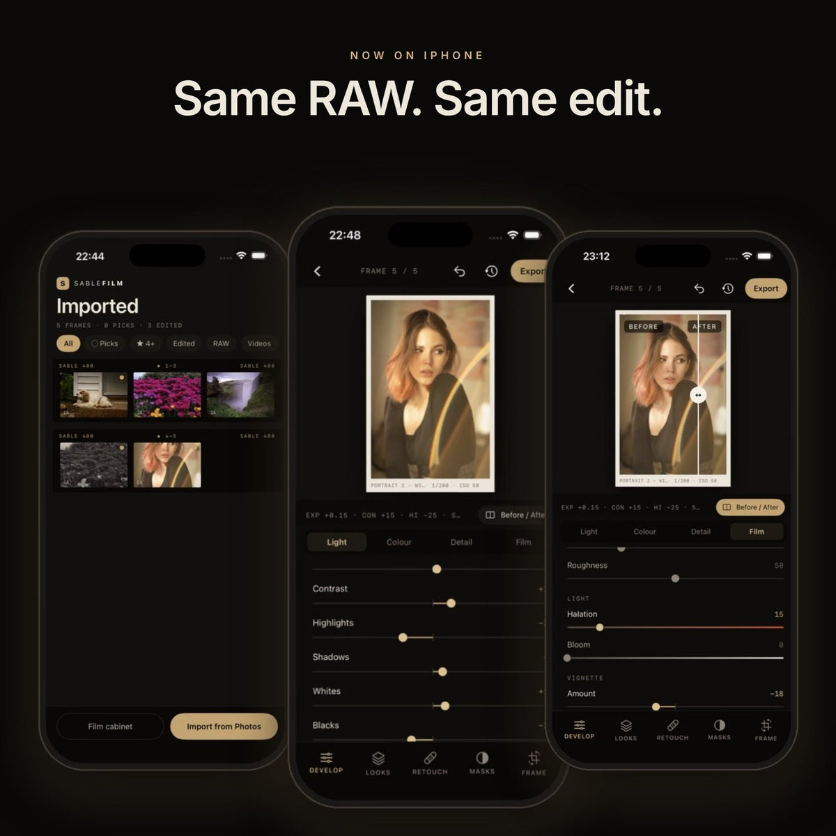 Sablefilm on iPhone